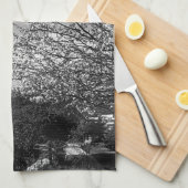 Vintage Frankrijk Eiffeltoren Theedoek (Quarter Fold)