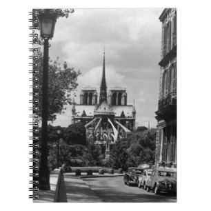 Vintage Frankrijk Parijs notre dame saint louis ei Notitieboek