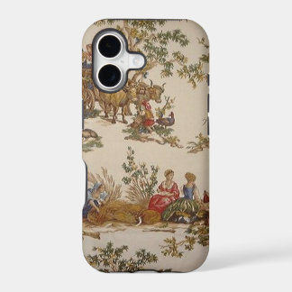 Vintage Frans landelijk toile hoesje voor iPhone 5