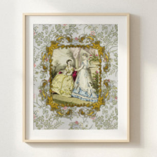 Vintage Frans mode decoupage tissuepapier