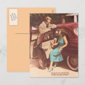 Vintage Frans St Valentijn Briefkaart 1 (Voorkant / Achterkant)