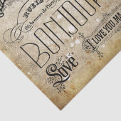 Vintage Franse autoweg Parijs Tissuepapier (Detail)