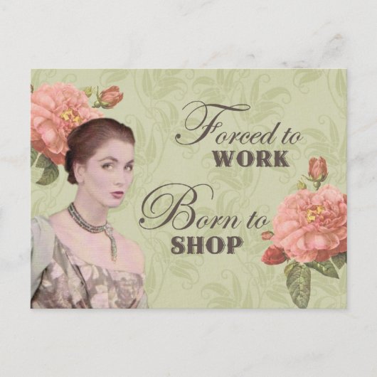 Vintage franse dame foto briefkaart (Voorkant)