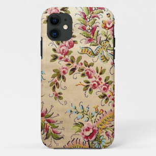 Vintage Franse Pochoir Roze iPhone Hoes
