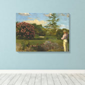 Vintage Frederic Bazille Canvas Afdruk (Insitu (Houten vloer))