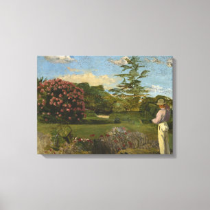 Vintage Frederic Bazille De Kleine Tuinman Canvas Afdruk