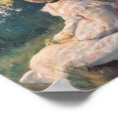 Vintage Frederic Bazille Uitzicht van het dorp Poster (Hoek)