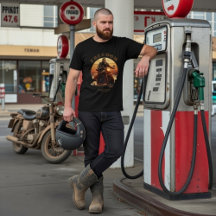 Vintage Freedom Open Road Motorcycle Biker Graphic