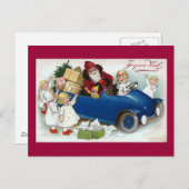 Vintage French Feestdagenkaart (Voorkant / Achterkant)