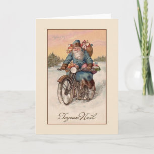 Vintage French Joyeux Noël Christmas Card Feestdagen Kaart