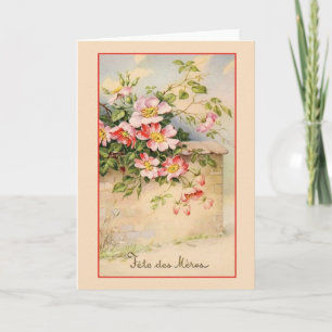 Vintage French Mother's Day Greeting Card Kaart