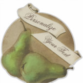  Vintage-fruitkwekerij Koeienperen Sticker (Voorkant)