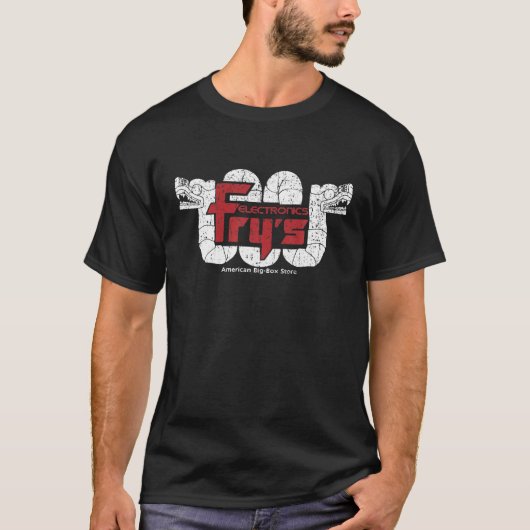 Vintage Fry'S Electronics Store T-shirt (Voorkant)