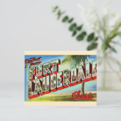 Vintage Ft. Lauderdale Florida ansichtkaart Briefkaart (Staand voorkant)
