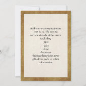 Vintage Fuchsia Roos Kaart (Achterkant)