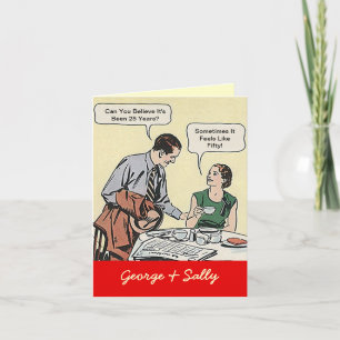 Vintage Fun Couple Cartes Joyeux Anniversaire