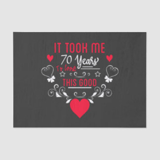 vintage Funny 70 years old saying quote Tissuepapier