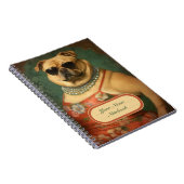 Vintage Funny Chien Glam Lady Carnet Spiral (Côté Droit)