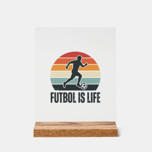 Vintage Futbol est la vie Conception de maillot de
