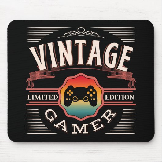 VINTAGE GAMER GELIMITEERDE EDITIE MUISMAT (Voorkant)