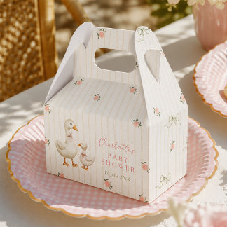 Vintage Gans Baby Shower Bedankdoosjes