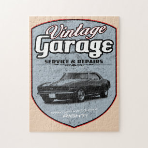 Vintage Garage Retro Camaro Legpuzzel