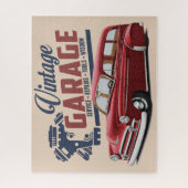 Vintage Garage Wagon Jigzaag Puzzle Legpuzzel (Verticaal)