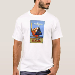 Vintage Garda Italië Air Travel T-shirt