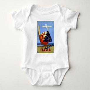 Vintage Garda Italië Europa Lucht Reizen Romper