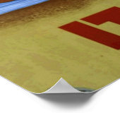 Vintage Garda Italie Europe Affiche de voyage aéri (Coin)