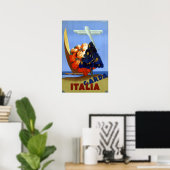 Vintage Garda Italie Europe Affiche de voyage aéri (Bureau à domicile)