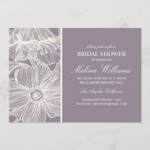 VINTAGE GARDEN   BRIDAL SHOWER INVITATION KAART