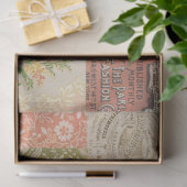 Vintage Garden Collage en Ephemera Tissuepapier (Geschenk)