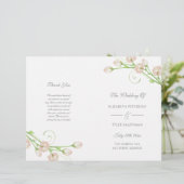 Vintage Garden Roses - programme de mariage (Debout devant)