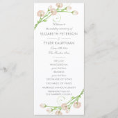 Vintage Garden Roses programme de mariage (Devant)