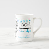 Vintage Gardener personnalisé 90e anniversaire Mug (Droite)