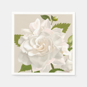 Vintage Gardenia Bloem Servet