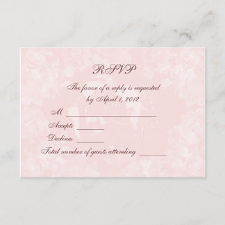Vintage Gardenia RSVP-uitnodigingskaart RSVP Kaartje