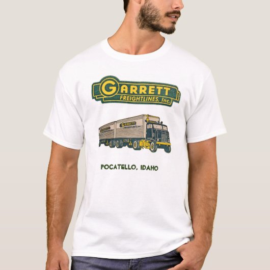 Vintage Garrett Freightlines T-shirt (Voorkant)