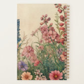 Vintage Gartenblumen Kalender  Planner (Achterkant)