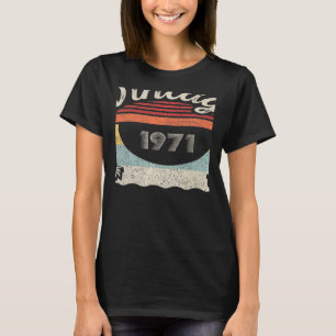 Vintage geboren in 1971 51e verjaardag 51 jaar oud t-shirt