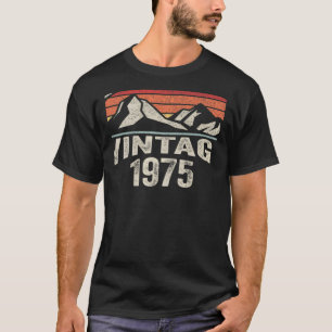 Vintage geboren in 1975 47e verjaardag 47 jaar oud t-shirt