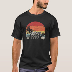 Vintage geboren in 1997 25e verjaardag 25 jaar oud t-shirt