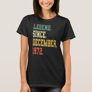 Vintage geboren in december 1972 Mannen Vrouwen 50 T-shirt