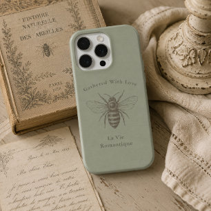 Vintage Gedempte Saliegroen Frans Romantisch Lan iPhone 15 Pro Hoesje