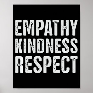 Vintage Gedistingeerd Empathie Vriendelijkheid Res Poster