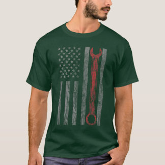 Vintage gedistresseerd mechanische shirt Mechanic 