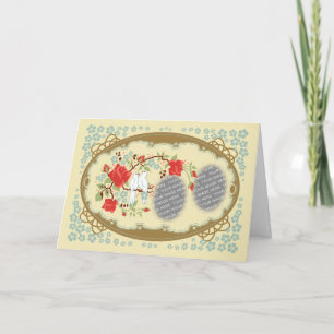 Vintage Geïnspireerde Personaliseerbare Liefde Feestdagen Kaart