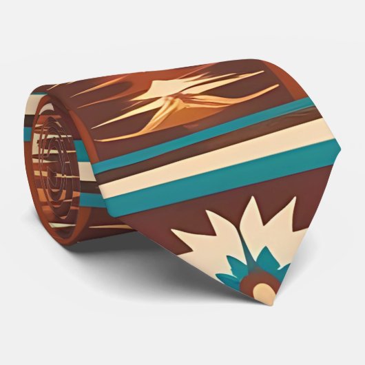 Vintage geïnspireerde zuidwestelijke halsdas stropdas (Opgerold)