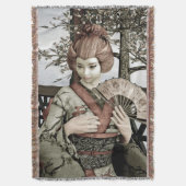 Vintage Geisha Deken (Voorkant Verticaal)